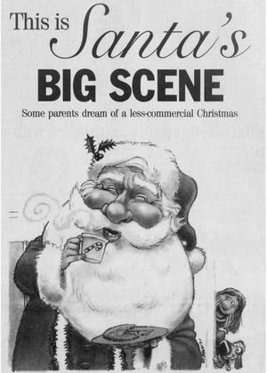This is Santa's big scene in print for The Greenville News, Dec. 14, 2003.